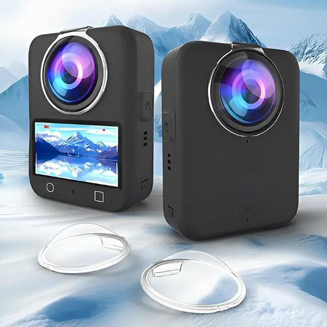 Alt view image 2 of 7 - For Osmo 360 Action Camera Lens Guard Wear Resist Camera Protective Cover Seamless Plastic Lens Cover Camera Accessories