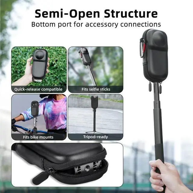 Alt view image 2 of 4 - Carrying Case Hard Shell Protective Case Portable Camera Bag for X5 Accessories