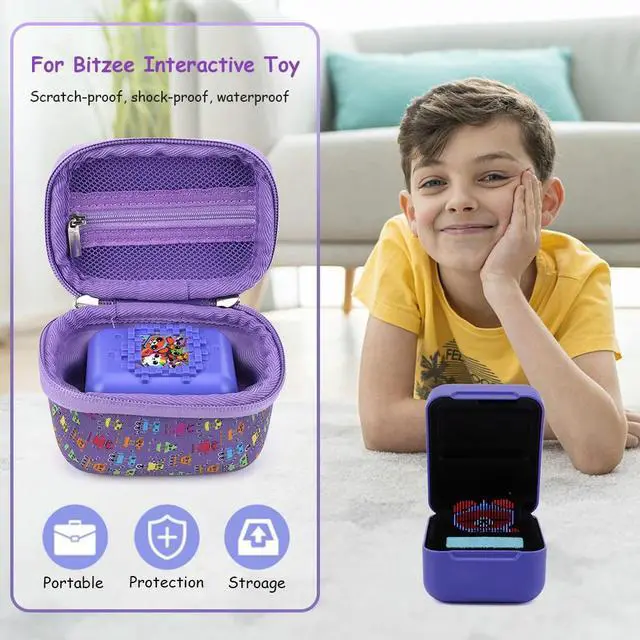 Alt view image 3 of 7 - EVA Portable Carrying Bag Shockproof Protective Hard Case with Lanyard&Hand Strap for Bitzee Pet Interactive Virtual