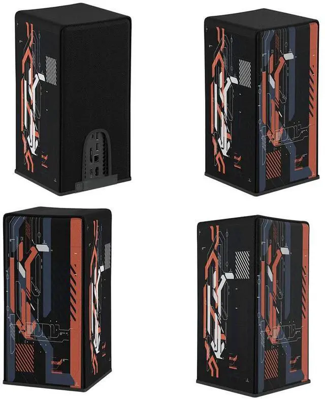 Alt view image 2 of 7 - Dust Cover Removable Dustproof Cover Vertical Protective Case Oxford Waterproof Cloth Dust Guard for Xbox Series X Game Console
