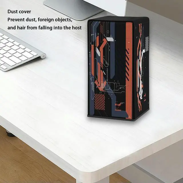 Alt view image 3 of 7 - Dust Cover Removable Dustproof Cover Vertical Protective Case Oxford Waterproof Cloth Dust Guard for Xbox Series X Game Console