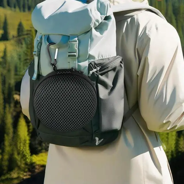 Alt view image 4 of 7 - For Beosound 1/2nd Gen/3rd Gen Portable Audio Carrying Bag with Mesh Bag Outdoor Speaker Case Outdoor Travel Carry Case