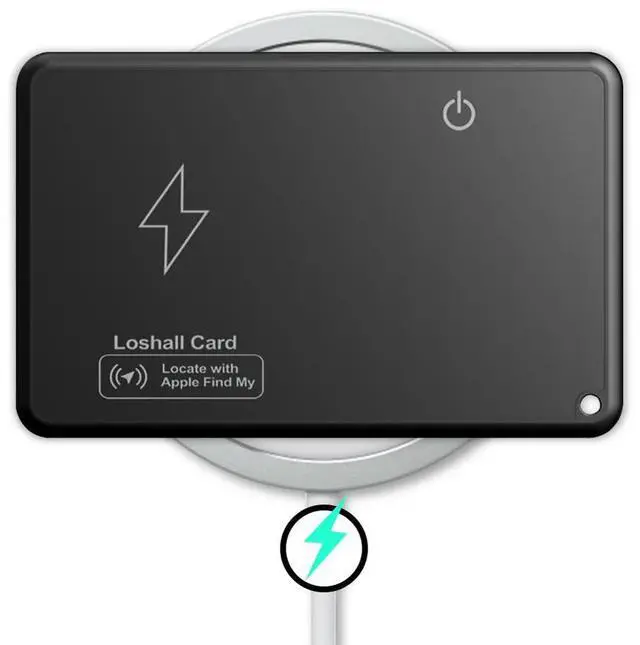 Main image of Wireless Charging Card Tracker Bluetooth-Compatible Work with Find My App Item Tracker Waterproof for Purse Passport