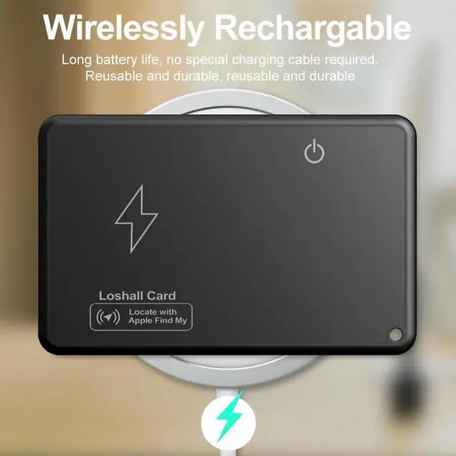 Alt view image 4 of 7 - Wireless Charging Card Tracker Bluetooth-Compatible Work with Find My App Item Tracker Waterproof for Purse Passport