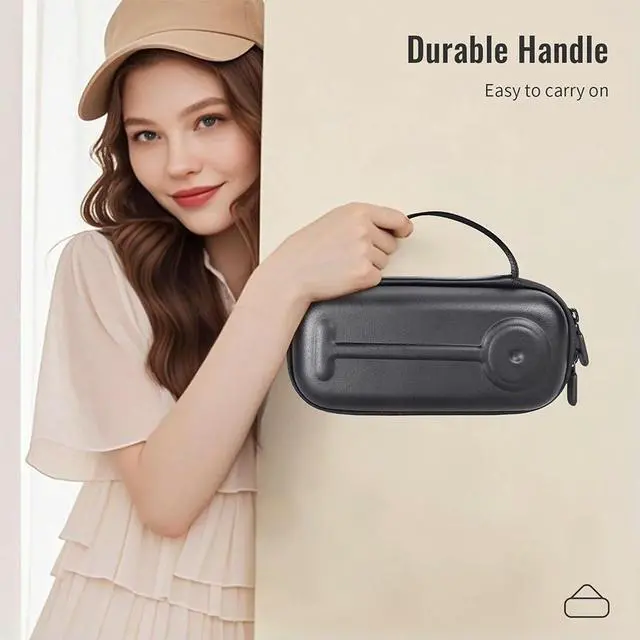 Main image of Camera Bag with Lens Cloth Waterproof Hard Shell Scratch-Proof PU Bag for Nintendo Switch2 Accessories