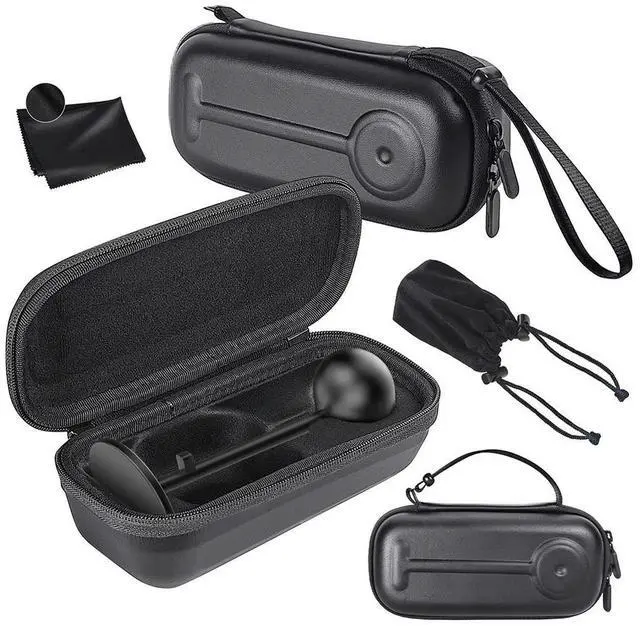 Alt view image 3 of 7 - Camera Bag with Lens Cloth Waterproof Hard Shell Scratch-Proof PU Bag for Nintendo Switch2 Accessories