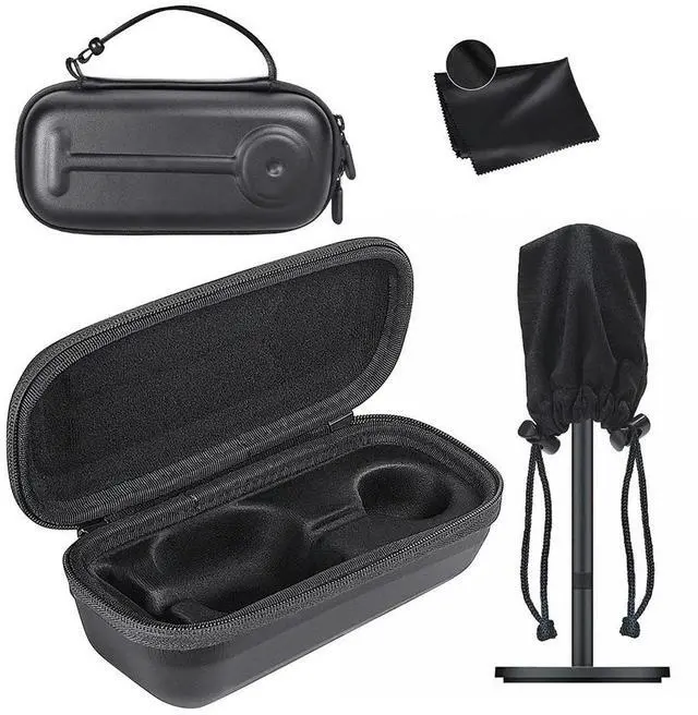 Alt view image 4 of 7 - Camera Bag with Lens Cloth Waterproof Hard Shell Scratch-Proof PU Bag for Nintendo Switch2 Accessories