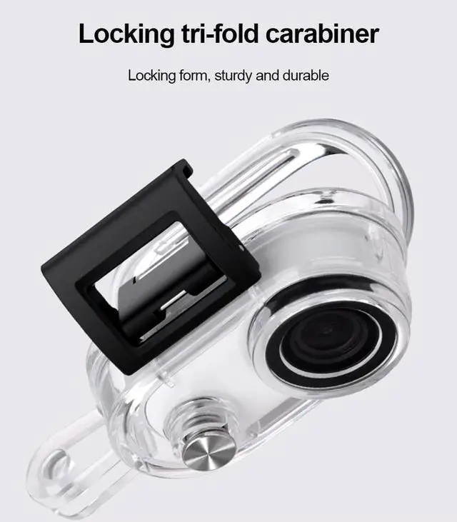 Alt view image 4 of 4 - Camera Protective Housing Case Optical Tempered Glass Action Camera Accessories Transparent Protective Shell for Go3