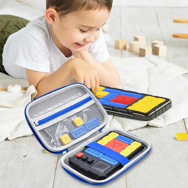 Alt view image 7 of 7 - Hard Carrying Case Anti Scratch Protective Travel Case with Mesh Pocket Zipper Carrying Bag for GiiKER Super Slide Brain Games