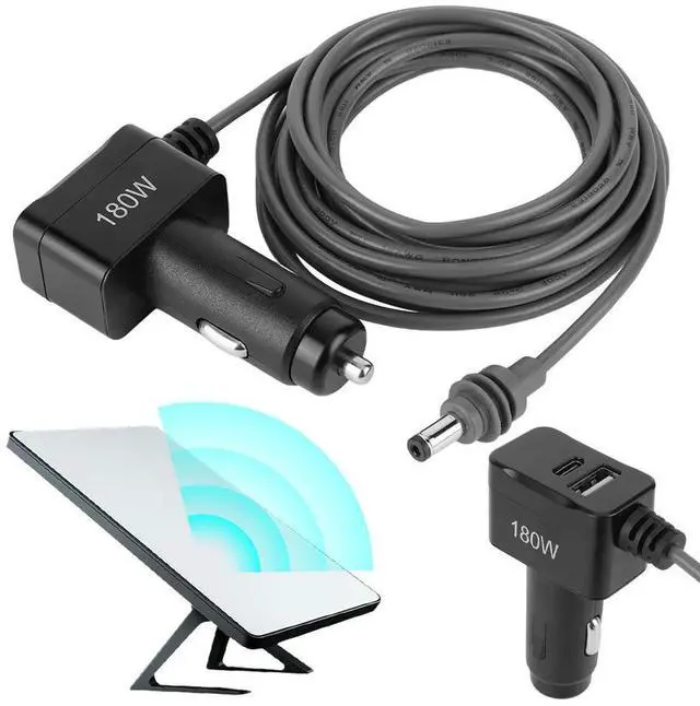 Alt view image 8 of 8 - For Starlink Mini 3-in-1 Cable Car Charger Cable USB C/USB A Ports Car Cigarette Lighter Charger for Starlink Mini Accessories