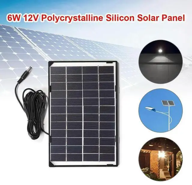 Alt view image 4 of 8 - 6W Portable Solar Panel Small Power Solar Outdoor Mobile Phone Charger Outdoor Emergency Device Kits