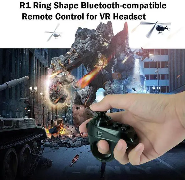 Alt view image 3 of 8 - R1 Bluetooth-compatible VR Remote Controller Ring Shape for iOS Android Phone VR Headset