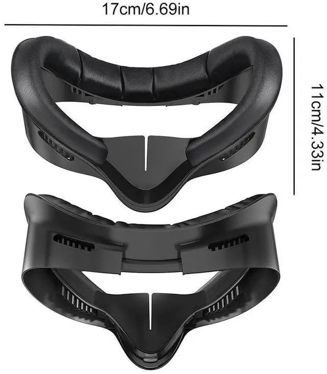 Main image of Soft PU Face Cushion Pad Replacement Sweat-Proof Anti-Leakage Nose Pad Comfort Face Pad Cushion for Quest 3S Accessories