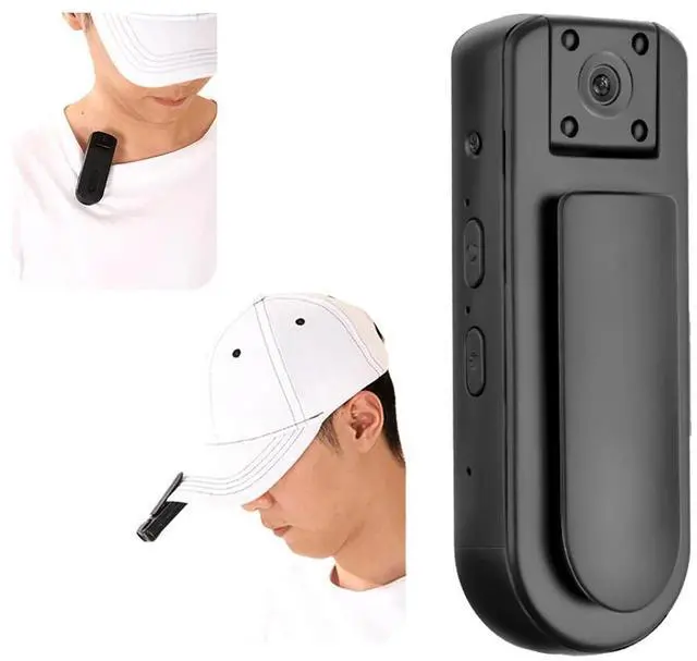 Alt view image 3 of 7 - HD 1080P Wearable Worn Bodycam Night Vision Portable Small Personal Camcorder with Audio & Video Recording Body Worn Cam