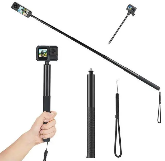 Main image of Carbon Fiber Selfie Stick 1/4 Inch Screw Invisible Selfie Stick Lightweight Extended Monopod for Panoramic Camera Action Camera