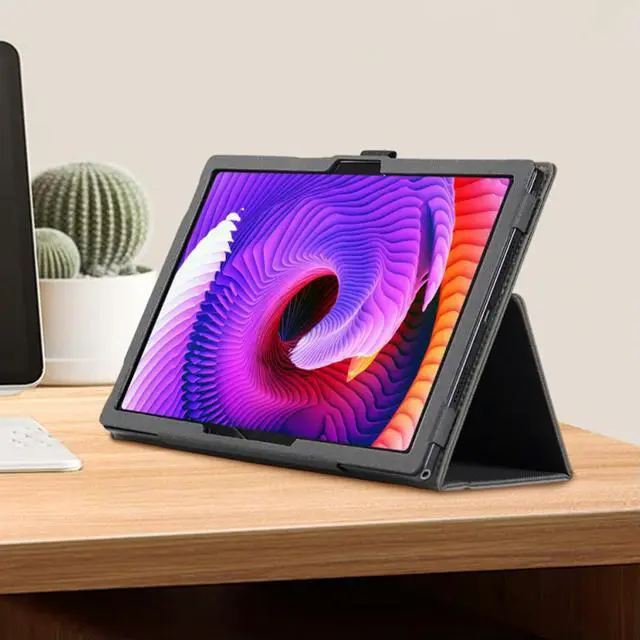 Alt view image 3 of 7 - For Tabwee W90 Tablet Protective Case Wear Resist Hand-Held Leather Tablet Case Folio Stand Magnetic Cover Tablet Protect Case