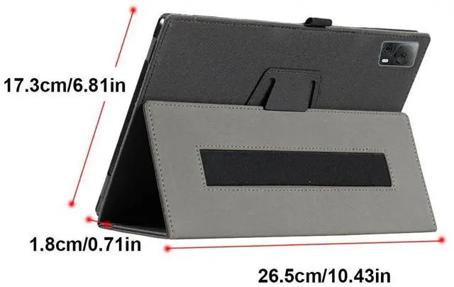 Alt view image 4 of 7 - For Tabwee W90 Tablet Protective Case Wear Resist Hand-Held Leather Tablet Case Folio Stand Magnetic Cover Tablet Protect Case