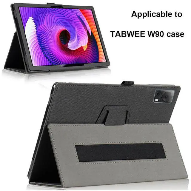 Alt view image 4 of 7 - For Tabwee W90 Hand-Held Leather Tablet Case Dust Proof Tablet Protection Shell Folio Stand Magnetic Cover Tablet Protect Case