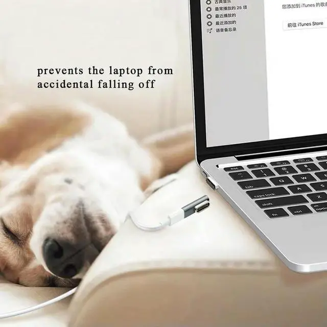 Alt view image 4 of 7 - Magnetic Type-C 3.1 USB C Adapter Aluminum Alloy 20Pin Notebook Laptop PD Charging Converter for MacBook
