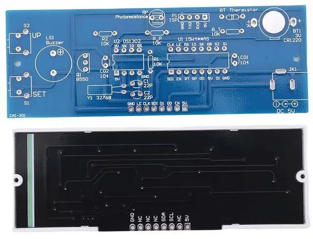 Alt view image 4 of 7 - 4 Digit DIY LED Clock Kit USB Powered Electronic Clock Kit(seven colors)