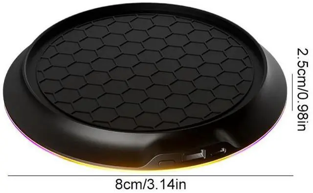 Alt view image 4 of 7 - Cooling Station Dock for Xbox Series X Console Anti-Slip Docking RGB with USB 2.0 Port Holder Dock Base Game Accessories