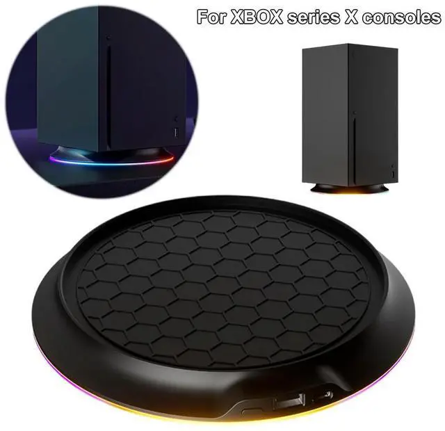 Alt view image 2 of 7 - Cooling Station Dock for Xbox Series X Console Anti-Slip Docking RGB with USB 2.0 Port Holder Dock Base Game Accessories