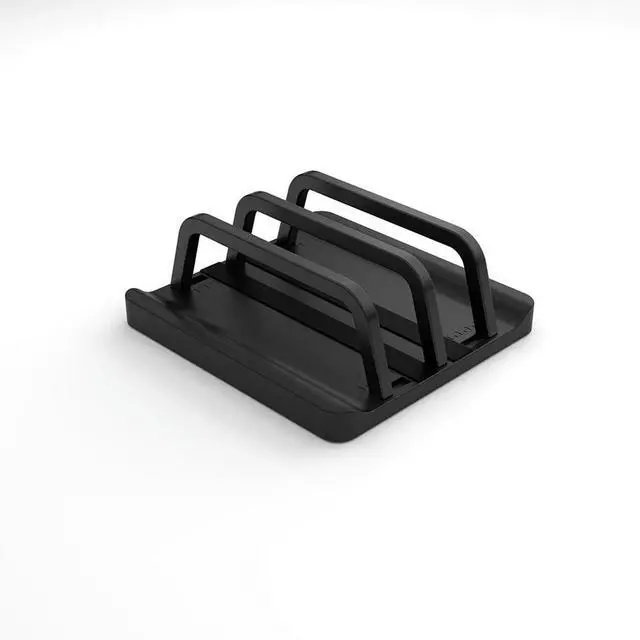 Main image of 2 Slot Vertical Laptop Stand Anti-Slip Tablet Holder Space Saving Multi-Purpose Laptop Holder for Computer Tablet Phone