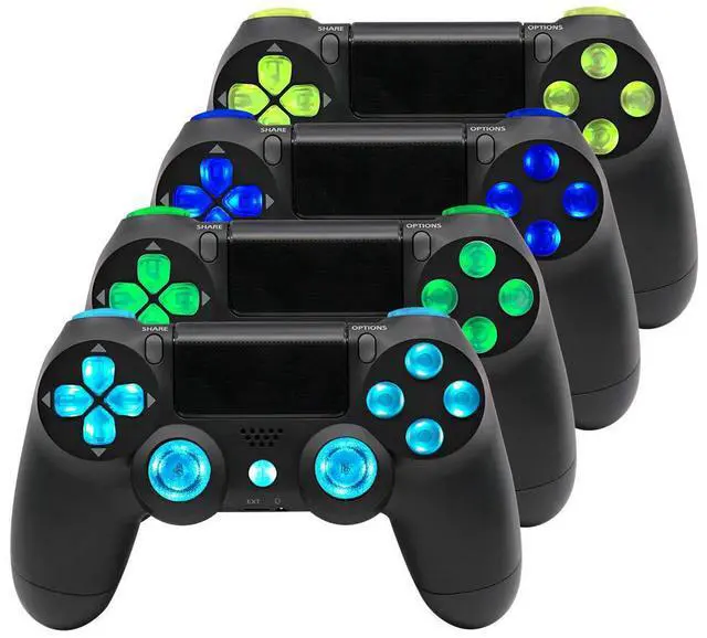 Alt view image 4 of 4 - Wireless Game Controller Replacement Circuit Board Kit Controller Light Board LED Gamepad Luminous Panel Set for PS4