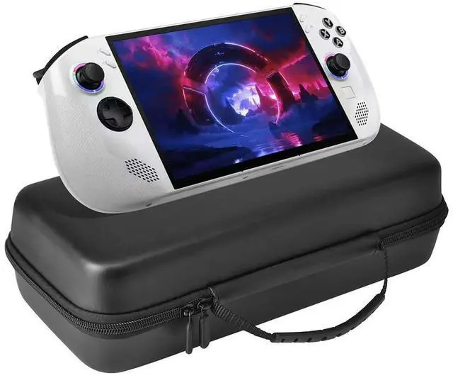 Alt view image 2 of 4 - Hard Shell Case for Legion Go S Handheld Game Console Anti-Drop Travel Case with Mesh Pocket Portable Bag