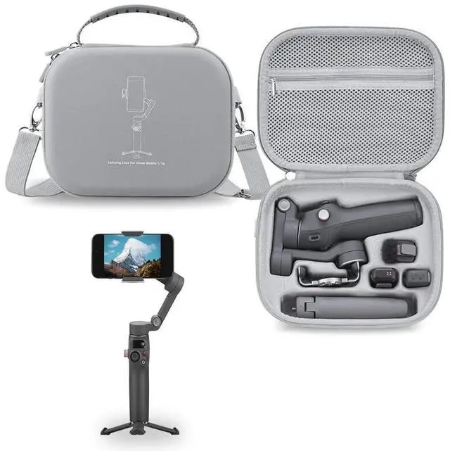 Alt view image 3 of 7 - Carrying Case for Osmo Mobile 7/7 Pro Shockproof Protective Handbag Travel Case Case for Handheld Gimbal&Accessories