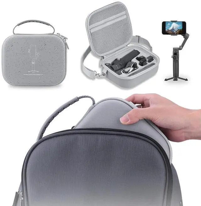 Alt view image 4 of 7 - Carrying Case for Osmo Mobile 7/7 Pro Shockproof Protective Handbag Travel Case Case for Handheld Gimbal&Accessories