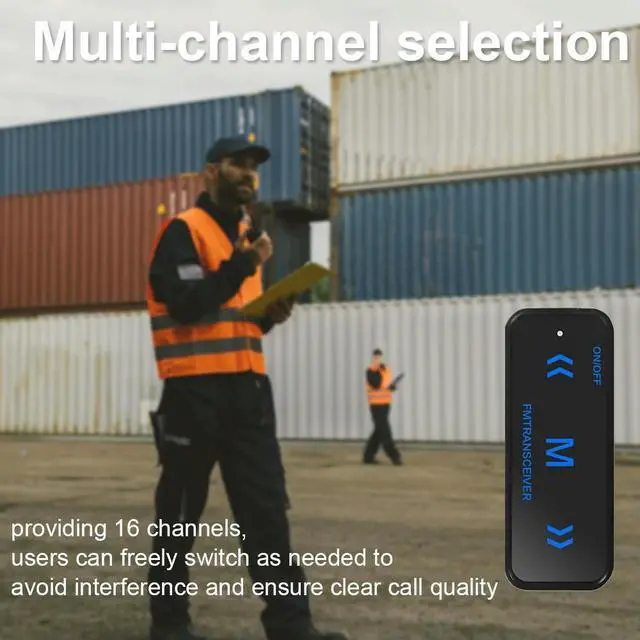 Alt view image 3 of 5 - Mini Walkie Talkie 400-480Mhz FM Radio Transceiver 2W Handheld Walky Talky USB Charging for Hair Salon Beauty Parlor Repair Shop