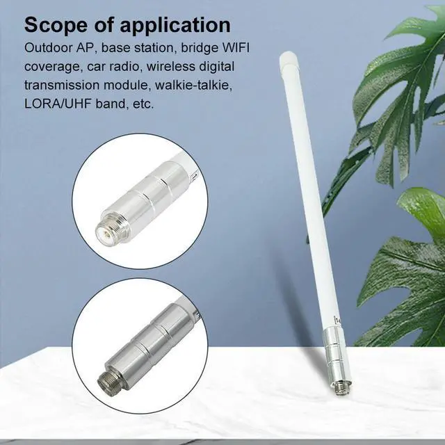 Alt view image 2 of 4 - High Gain Antenna 144/430 MHz Outdoor Omni Directional Fiberglass Base Antenna PL259 Female Connector Fiberglass Antenna