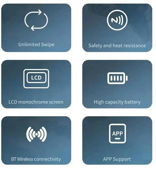 Alt view image 4 of 4 - Rechargeable NFC Pixl Infinite Card LCD Screen ligent Emulator Allmiibo Swipe Induction Burner Game Console Accesories
