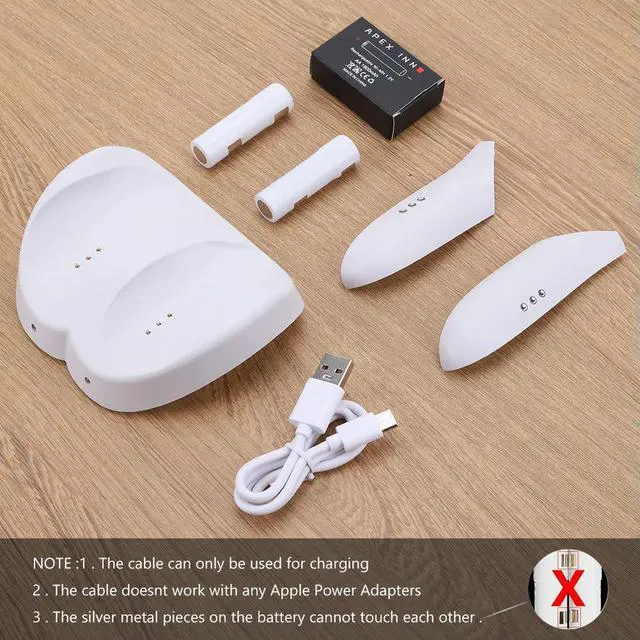 Alt view image 3 of 7 - Controllers Wireless Charging Dock with LED Indicator Controller Charging Station Stand for Oculus/Quest 3 for Quest 3