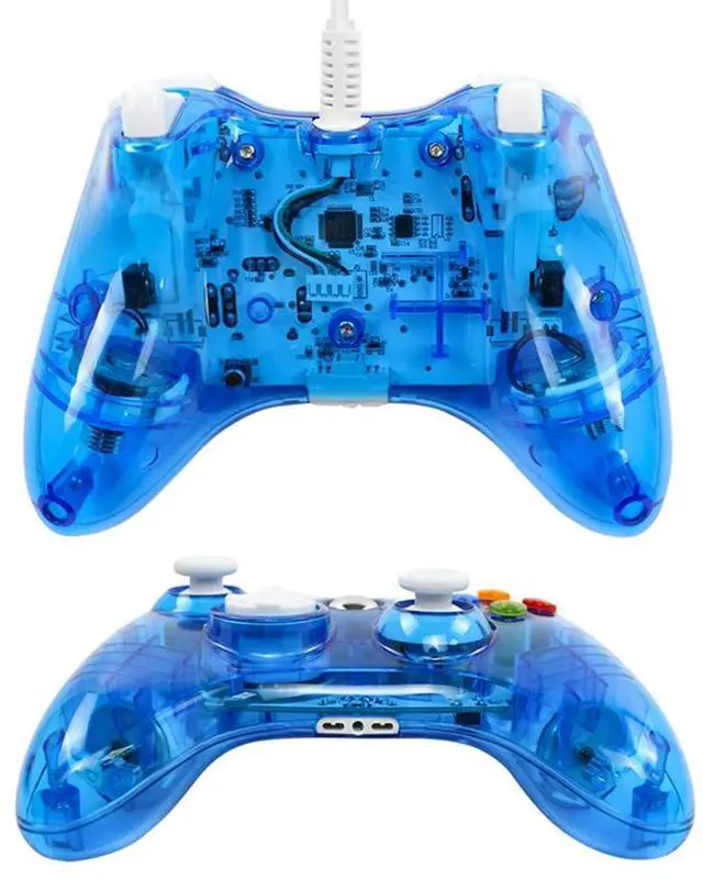 Alt view image 4 of 7 - USB Wired Joypad Gamepad Double Shock Game Joystick Gamepad High Sensitivity Button High-Precision Joystick for Xbox 360/PC