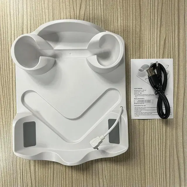 Alt view image 4 of 7 - Charging Dock for Quest 3S Charging Stand Headset Display Stand and Controller Mount for Quest 3S/3/2 VR Headset