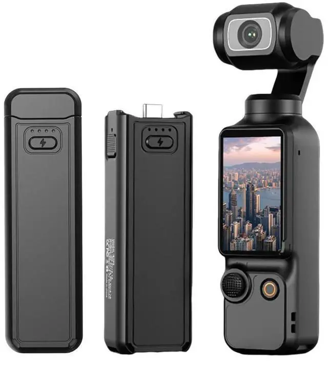 Alt view image 4 of 7 - For Osmo Pocket 3 Sports Camera Hand Grip TYPE-C Charging Action Camera Charging Handle Camera Handle Power Bank