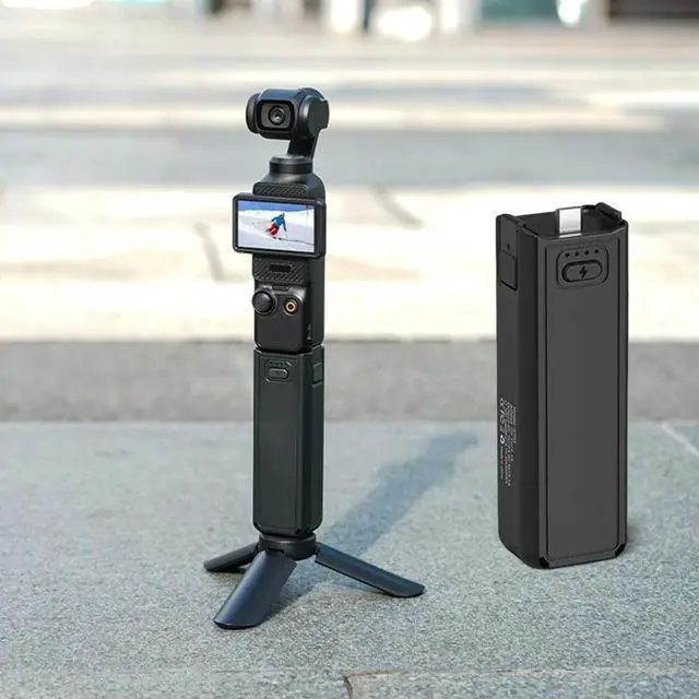 Alt view image 2 of 7 - For Osmo Pocket 3 Sports Camera Hand Grip TYPE-C Charging Action Camera Charging Handle Camera Handle Power Bank