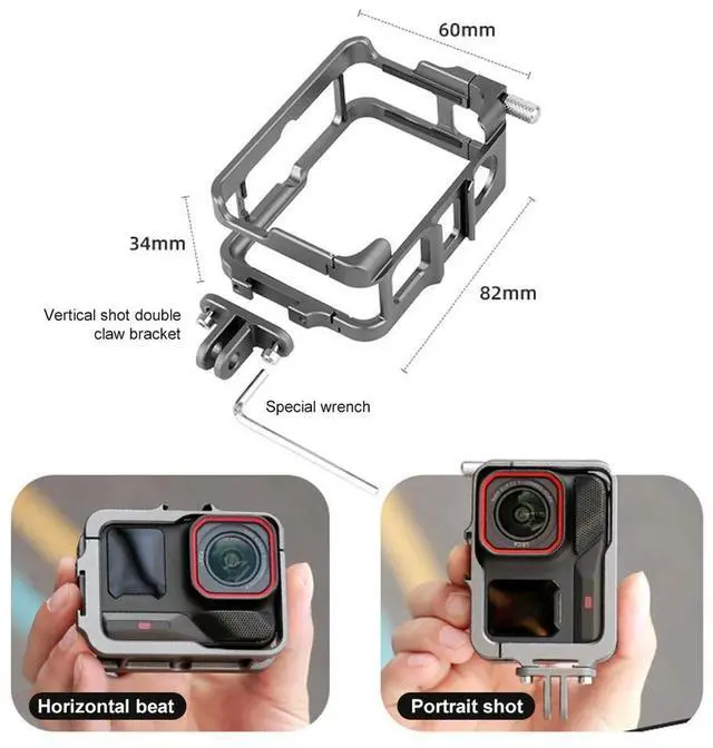 Main image of Aluminum Frame Cage with Cold Shoe l Protective Case Camera Cage for Ace Pro 2 for Ace/Ace Pro