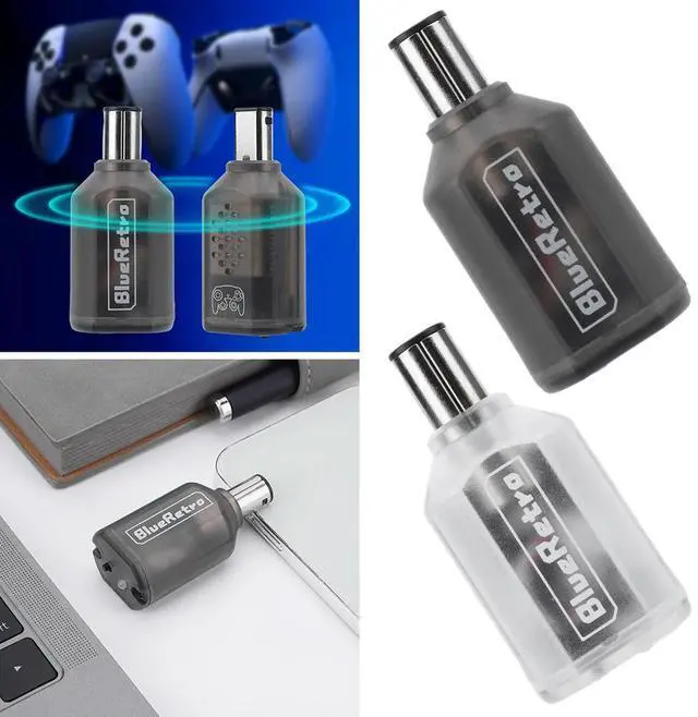 Alt view image 2 of 8 - Wireless Bluetooth-Compatible Adapter for PS5 PS4 Console Mini Receiver Wireless Adapter for Nintendo GameCube NGC Console