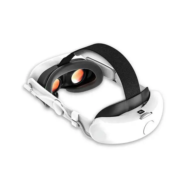 Alt view image 4 of 8 - Head Strap with Pack 8000mAh Adjustable Strap Elite Strap Replacement Reduce Facial Stress for Quest 3S VR Headset