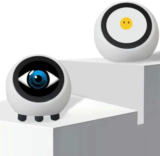 Alt view image 2 of 8 - AI Voice Chat Robot Multi-Function Mini Robot Tabletop Ornaments LCD Display Assistant Robot 1.28in for Home Decor