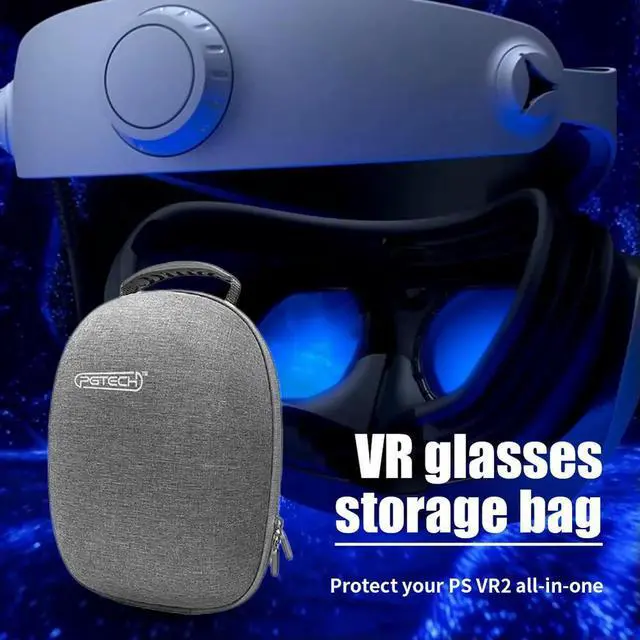 Alt view image 3 of 7 - Eyeglass Organizer Bag with Lens Protection Cover PS VR2 Bag Shock Absorption Double Zipper for PS VR2 Eyeglass