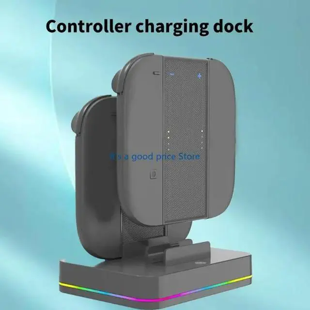 Alt view image 3 of 7 - 4 in 1 Charging Dock Station for NS2 Small Controllers ligent Protections Feature Ambient Lighting Design