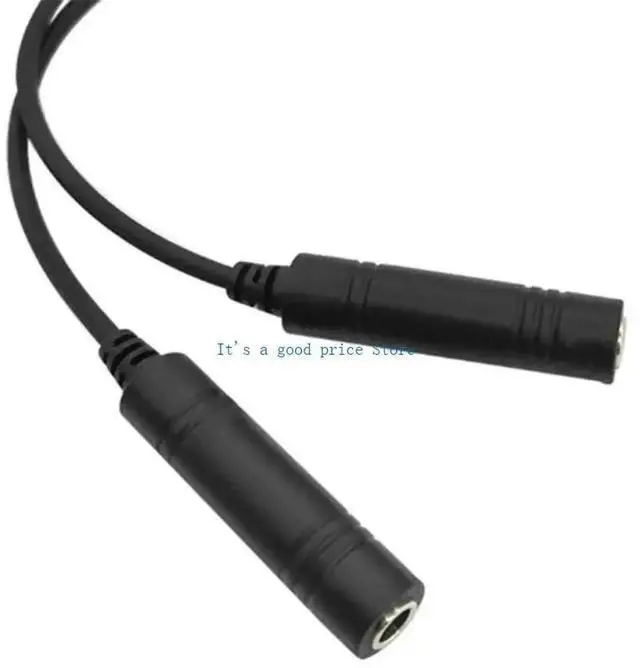 Alt view image 3 of 7 - Aviation Headset Adapter Cable Converts Double Plugs to U174/U Helicopter Connector 7.1mm Tactical Earmuff Interfaces