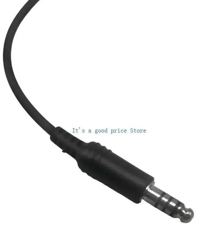 Alt view image 4 of 7 - Aviation Headset Adapter Cable Converts Double Plugs to U174/U Helicopter Connector 7.1mm Tactical Earmuff Interfaces