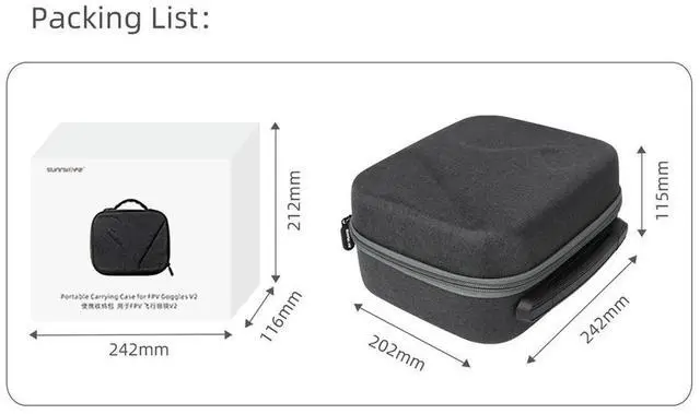 Main image of Electronic Equipment Protective Pack Case Hard Shell Bag Carrying Case for FPV Goggles V2 Protective Box Guard