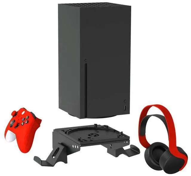 Alt view image 4 of 7 - Rotatable Game Controller Bracket Space Saving Gamepad Headset Stand Fall Prevention Removable Accessories for Xbox Series X
