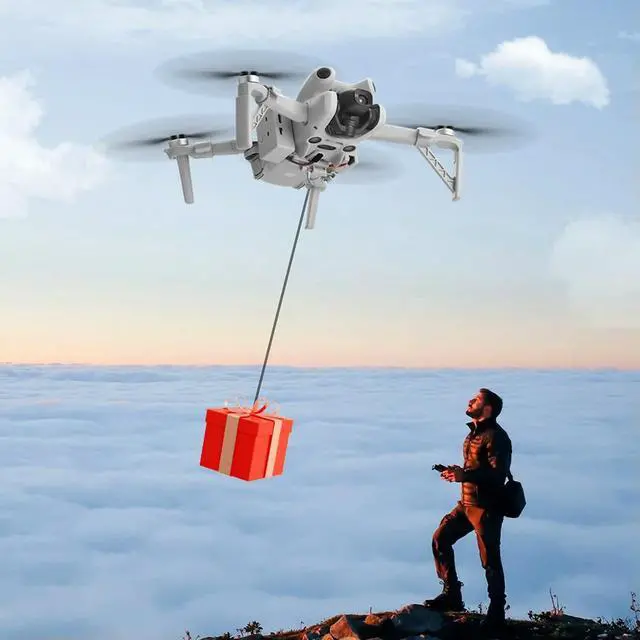 Alt view image 4 of 7 - For Mini 4 Pro Drone Airdrop Thrower System USB Charging Payload Delivery Thrower UAV Airdropper for Fishing Wedding Search